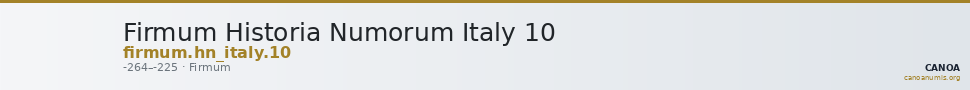 Firmum Historia Numorum Italy 10 — CANOA