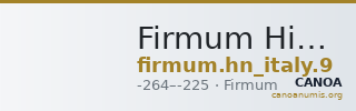 Firmum Historia Numorum Italy 9 — CANOA