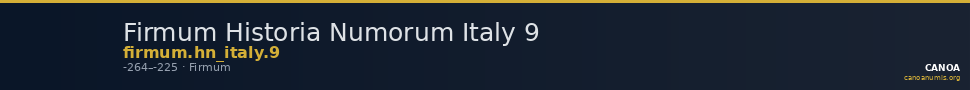 Firmum Historia Numorum Italy 9 — CANOA
