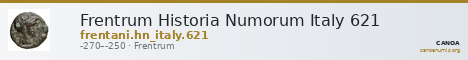 Frentrum Historia Numorum Italy 621 — CANOA