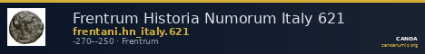 Frentrum Historia Numorum Italy 621 — CANOA