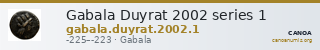 Gabala Duyrat 2002 series 1 — CANOA
