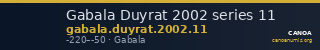 Gabala Duyrat 2002 series 11 — CANOA
