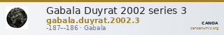 Gabala Duyrat 2002 series 3 — CANOA