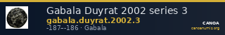Gabala Duyrat 2002 series 3 — CANOA