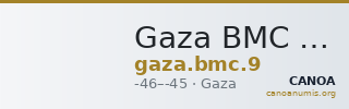 Gaza BMC Gaza 9 — CANOA