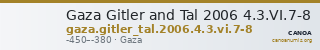 Gaza Gitler and Tal 2006 4.3.VI.7-8 — CANOA