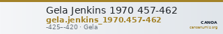 Gela Jenkins 1970 457-462 — CANOA