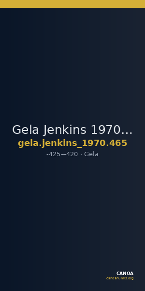 Gela Jenkins 1970 465 — CANOA