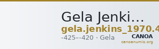 Gela Jenkins 1970 465 — CANOA