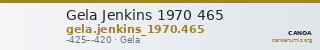 Gela Jenkins 1970 465 — CANOA