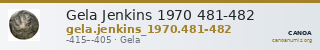 Gela Jenkins 1970 481-482 — CANOA