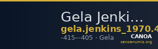 Gela Jenkins 1970 489 — CANOA