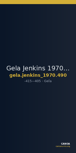 Gela Jenkins 1970 490 — CANOA