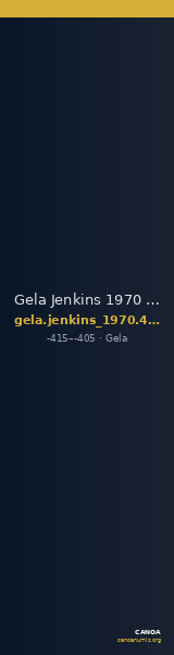 Gela Jenkins 1970 490 — CANOA