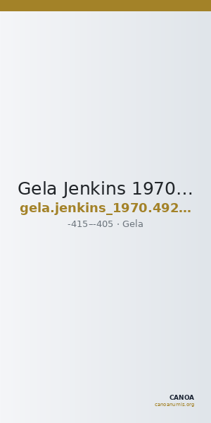 Gela Jenkins 1970 490 — CANOA