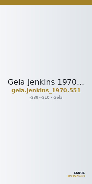 Gela Jenkins 1970 551 — CANOA