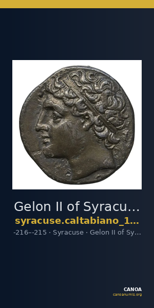 Gelon II of Syracuse Syracuse Caltabiano 1997 239-270 — CANOA
