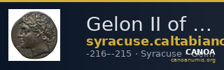 Gelon II of Syracuse Syracuse Caltabiano 1997 239-270 — CANOA