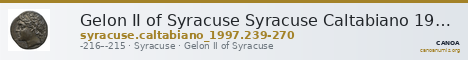 Gelon II of Syracuse Syracuse Caltabiano 1997 239-270 — CANOA