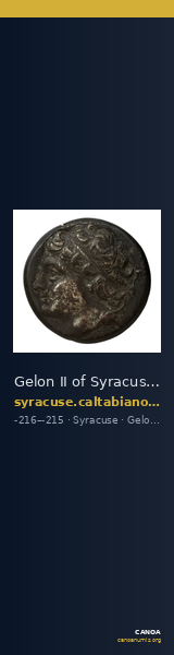 Gelon II of Syracuse Syracuse Caltabiano 1997 271-284 — CANOA