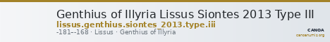 Genthius of Illyria Lissus Siontes 2013 Type III — CANOA