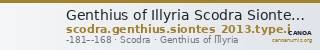 Genthius of Illyria Scodra Siontes 2013 Type I — CANOA