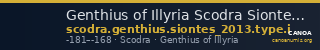 Genthius of Illyria Scodra Siontes 2013 Type I — CANOA