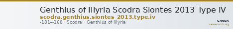 Genthius of Illyria Scodra Siontes 2013 Type IV — CANOA