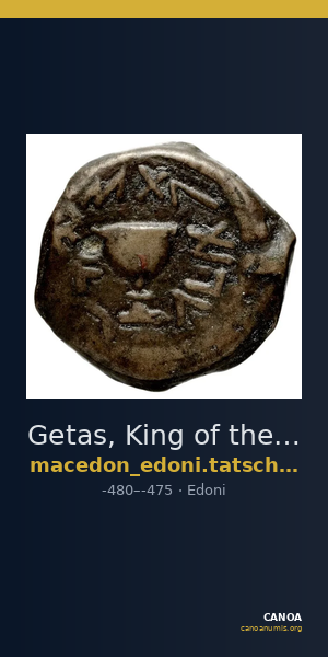 Getas, King of the Edoni Macedon Tatscheva 1998 Type I — CANOA