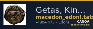 Getas, King of the Edoni Macedon Tatscheva 1998 Type I — CANOA