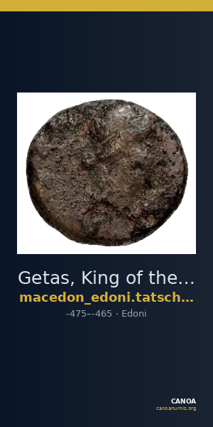 Getas, King of the Edoni Macedon Tatscheva 1998 Type II — CANOA