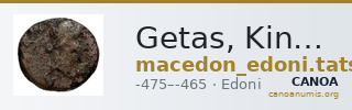 Getas, King of the Edoni Macedon Tatscheva 1998 Type II — CANOA