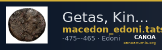 Getas, King of the Edoni Macedon Tatscheva 1998 Type II — CANOA