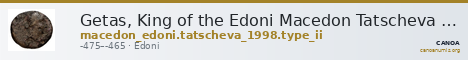 Getas, King of the Edoni Macedon Tatscheva 1998 Type II — CANOA