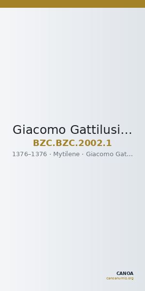 Giacomo Gattilusio — ducat (Mytilene, 1376) — CANOA