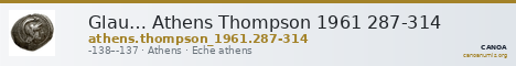 Glau… Athens Thompson 1961 287-314 — CANOA