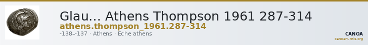 Glau… Athens Thompson 1961 287-314 — CANOA