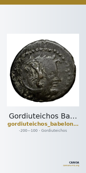 Gordiuteichos Babelon 1898 (Inv. Waddington) 2353 — CANOA