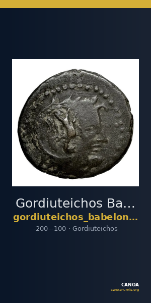 Gordiuteichos Babelon 1898 (Inv. Waddington) 2353 — CANOA