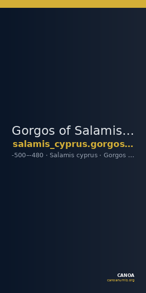 Gorgos of Salamis Salamis BMC Salamis 23-25 — CANOA