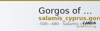 Gorgos of Salamis Salamis BMC Salamis 23-25 — CANOA