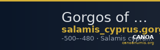 Gorgos of Salamis Salamis BMC Salamis 23-25 — CANOA