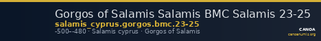 Gorgos of Salamis Salamis BMC Salamis 23-25 — CANOA
