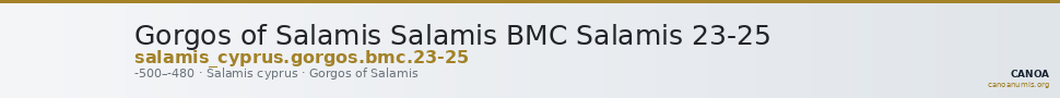 Gorgos of Salamis Salamis BMC Salamis 23-25 — CANOA