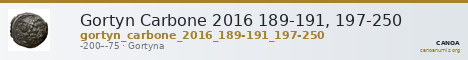 Gortyn Carbone 2016 189-191, 197-250 — CANOA