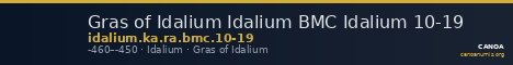 Gras of Idalium Idalium BMC Idalium 10-19 — CANOA