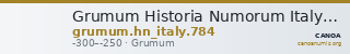 Grumum Historia Numorum Italy 784 — CANOA