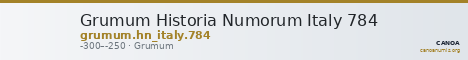 Grumum Historia Numorum Italy 784 — CANOA