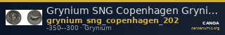 Grynium SNG Copenhagen Grynium 202 — CANOA